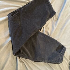 Royal Robbin’s Sz:8 Black Mini-wale Corduroy Velvet Finish Flare 5 Pocket Pants.